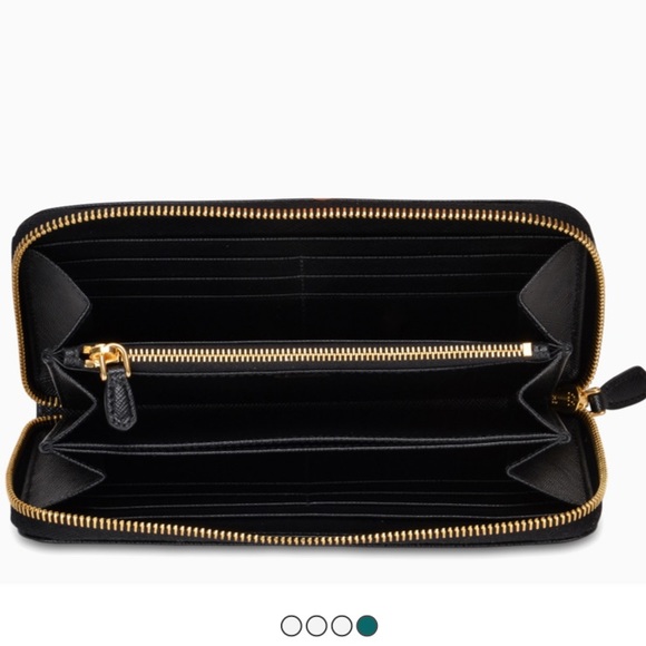 PRADA | Saffiano Leather Zip Around Wallet - Picture 3 of 11